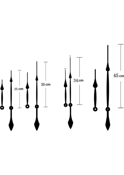 Büyük Saat Mekanizması Büyük Akrep Yelkovan Uzun Yelkovan Akrep