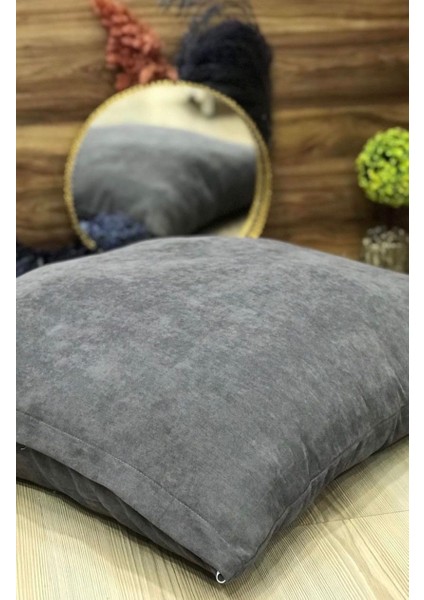 Çok Kullanışlı Kadife Yer Minderi Puf Kılıfı 60X60 Minder