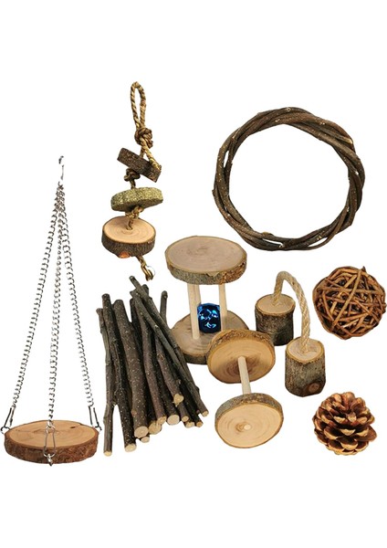 Hamster Tavşan Çiğneme Oyuncakları Set Gine Oyuncakları Bakım Evcil Hayvan Malzemeleri E (Yurt Dışından) fiyatları