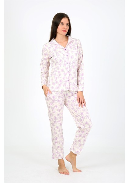 Kadın Penye Uzun Kol Pijama Takım 2776 indirimleri