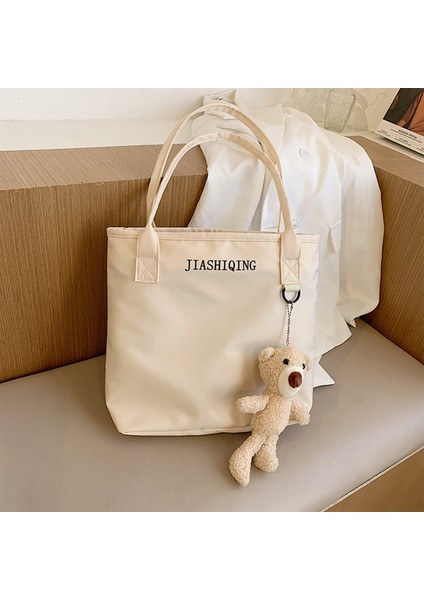 Premium Oxford Kumaş Kumaş ve Yumuşak Dokunuşlu Kızlar Basit Stil Omuz Çantası