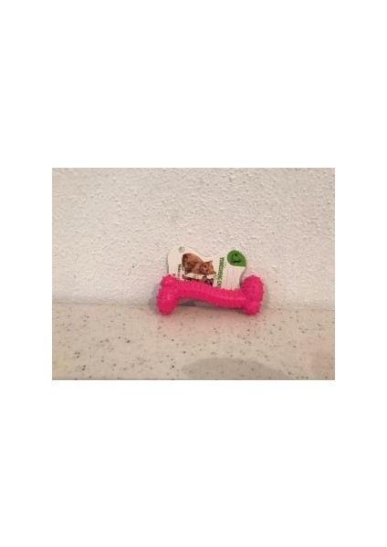 Diş Kaşıyıcı Esnek Köpek Kemik Oyuncak 11 cm Pembe