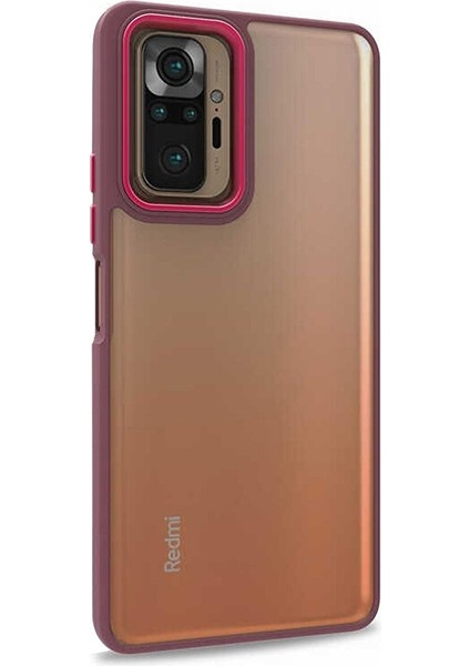 Xiaomi Redmi Note 10 Pro Nilcs Kılıf Kırmızı