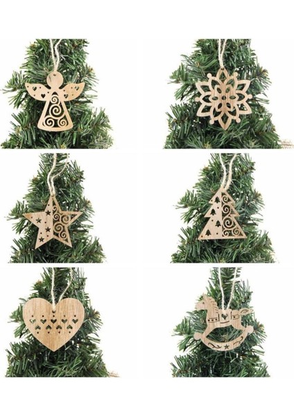 Yılbaşı Ağacı Süsü 6 Lı Yılbaşı Süsü Noel Süsü Christmas Ornament
