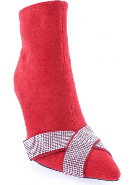 5725-424 Çarpaz Taş Detayli Kadin Topuklu Bot fiyatları