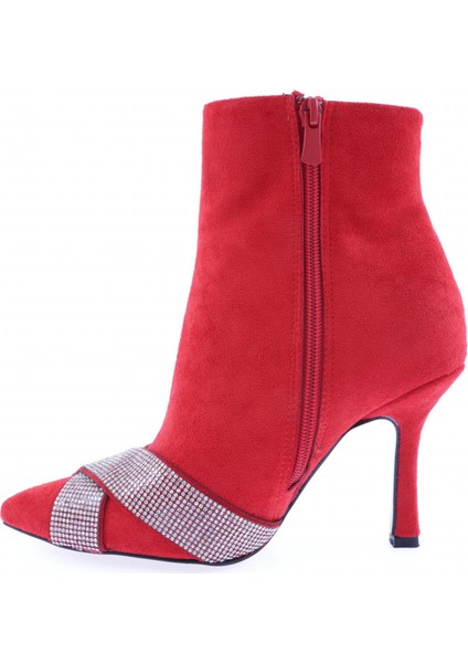 5725-424 Çarpaz Taş Detayli Kadin Topuklu Bot modelleri