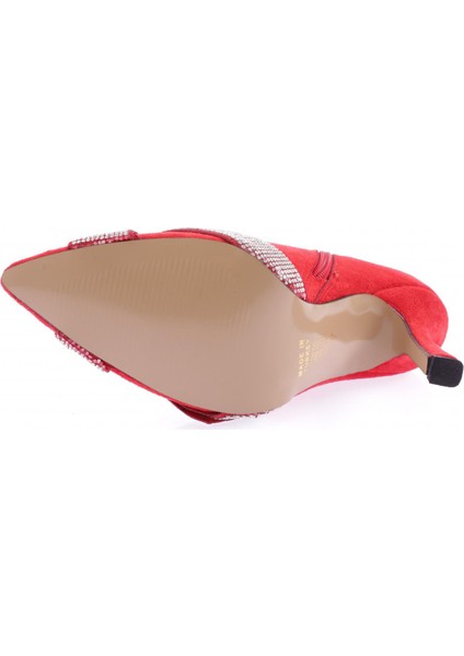 5725-424 Çarpaz Taş Detayli Kadin Topuklu Bot indirimleri