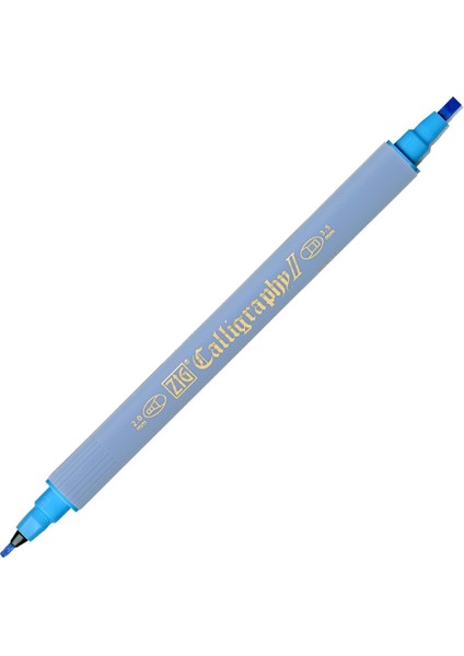 Kaligrafi Kalemi Çift Uçlu 2mm + 3.5mm TC-3100 031 Cobalt Blue