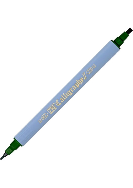Kaligrafi Kalemi Çift Uçlu 2mm + 3.5mm TC-3100 050 Green