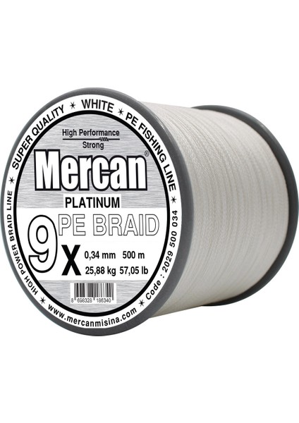 Pe Örgü Platinum 9x Ip 500 M Beyaz Misina