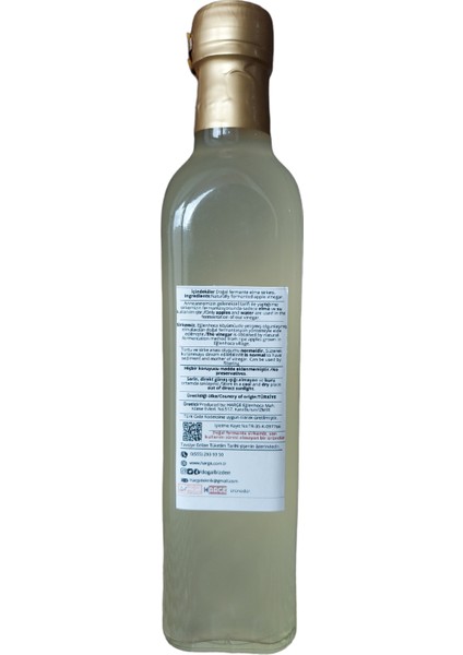 Doğal Elma Sirkesi Doğal Fermantasyon Yumuşak İçim Cam Şişe 2 x 500 ml fiyatları