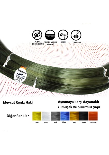 Standart 1Kg Haki Yeşil Çile Misina