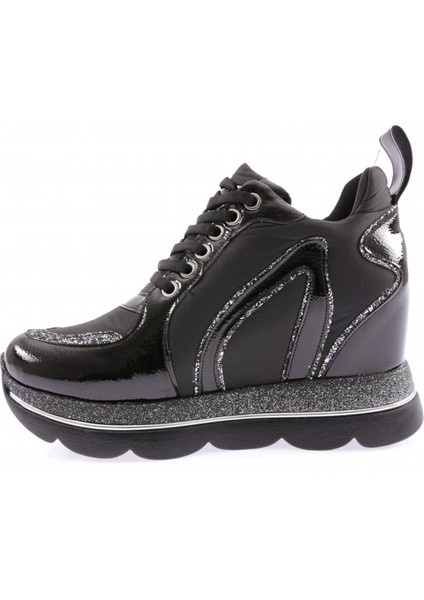 1062-23Y Kadin Mega Kalin Taban Silver Taşli Sneakers Ayakkabi modelleri