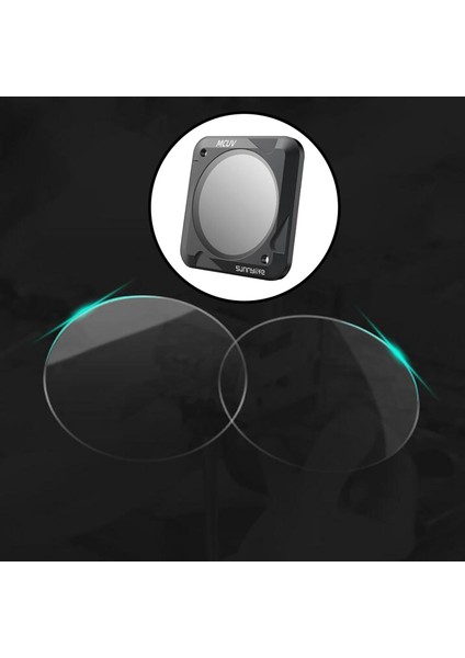 Spor Kamera Nd Pl Ayarlanabilir Filtre Magnetik Temizle Koruyucu Için Insta 360 Mcuv Gri (Yurt Dışından)
