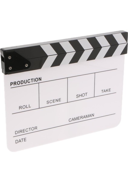 Lovoski Yönetmen Tv Film Film Aksiyon Slate Clap Cut Prop White (Ingilizce) (Yurt Dışından)