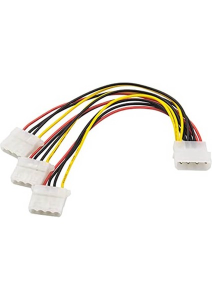 Power Çoklayıcı Kasa Içi 4 Pin Molex 1 Erkek 3 Dişi Kablo