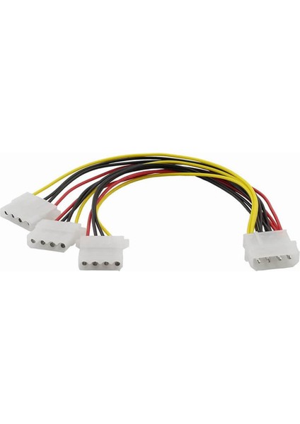 Power Çoklayıcı Kasa Içi 4 Pin Molex 1 Erkek 3 Dişi Kablo