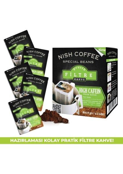Nish Pratik Filtre Kahve 2'li 5 x 9 gr