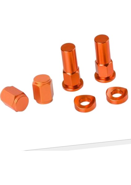 Motosiklet Cnc Kütük Lastik Valfi - Turuncu (Yurt Dışından)