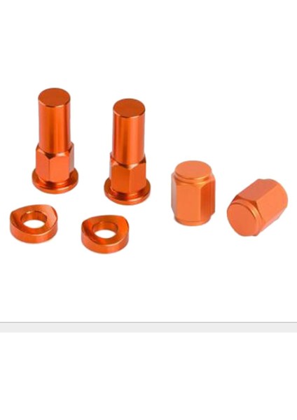 Motosiklet Cnc Kütük Lastik Valfi - Turuncu (Yurt Dışından)