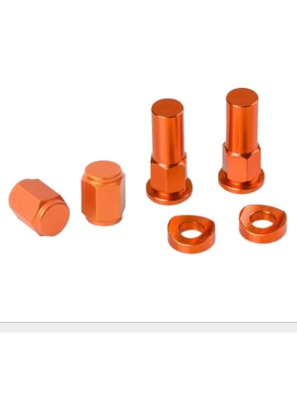 Motosiklet Cnc Kütük Lastik Valfi - Turuncu (Yurt Dışından)