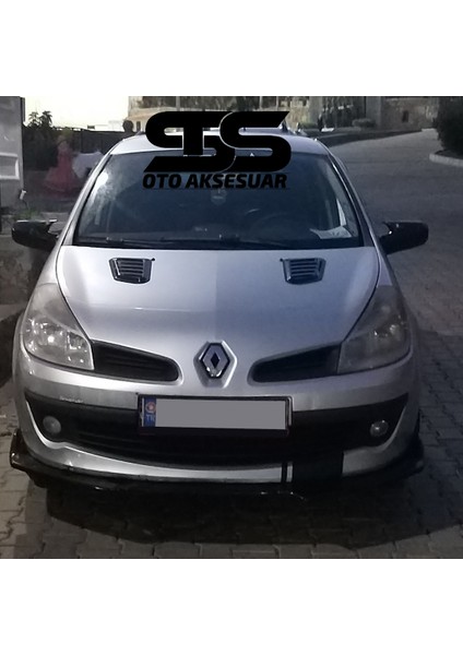 Renault Clio 3 Uyumlu Piano Black Kaput Üstü Havalandırma Izgarası