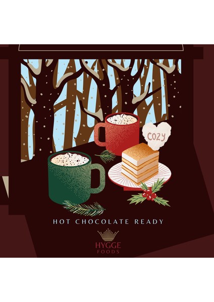 Hygge Sıcak Çikolata Mix Marshmallow Aromalı - Swiss Style Premium Yılbaşı Seti