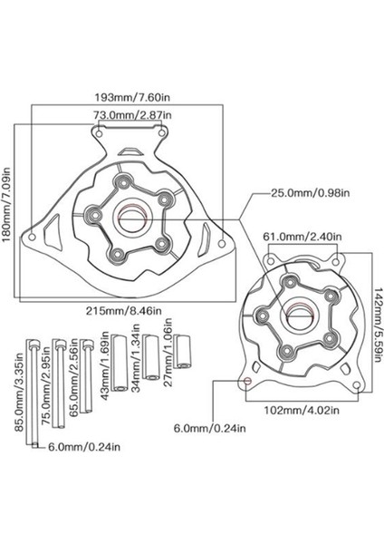 Motosiklet Motor Koruyucusu Z750 Z 750 ZR750 Için Sol ve Sağ (Yurt Dışından)