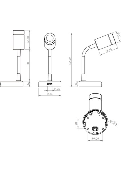 10-30V Rv Okuma Işık Cep Telefonu Şarj Cihazı (Yurt Dışından)