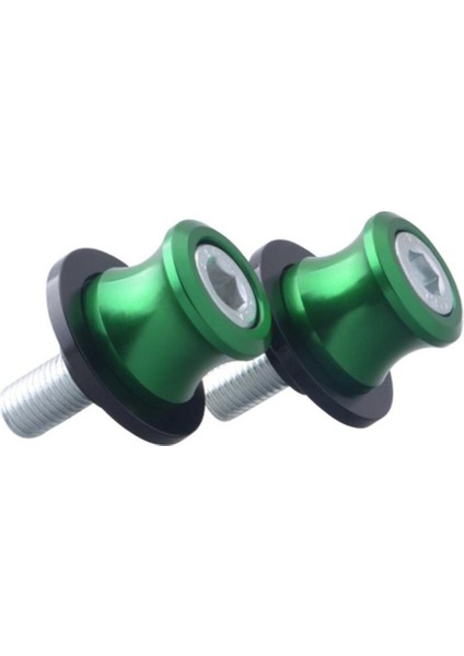 M10 10MM Motosiklet Cnc Swing Arm Makara Kaydırıcıları Stand Bobins Yeşil (Yurt Dışından) fırsatları