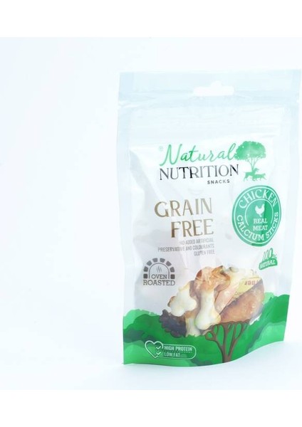 Natural Nutrition Snacks Tavuk Eti Kalsiyum Kemik Köpek Ödülü 75 gr