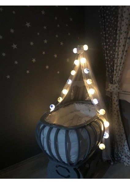 Işıklı Top Ledli Çocuk Aydınlatma Dekoratif Gece Lambası
