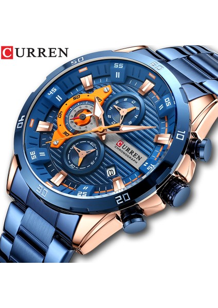 Erkekler Spor Için Saatler Rahat Paslanmaz Çelik Erkek Yaratıcı Tasarım Kuvars Saat Için Aydınlık Kol Saatleri(Yurt Dışından) fiyatları