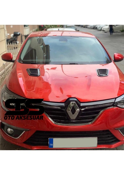 Renault Megane 4 Uyumlu Piano Black Kaput Üstü Havalandırma Izgarası modelleri