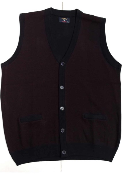 Çelik Örme Yün Akrilik Özel Üretim Düğmeli Yelek