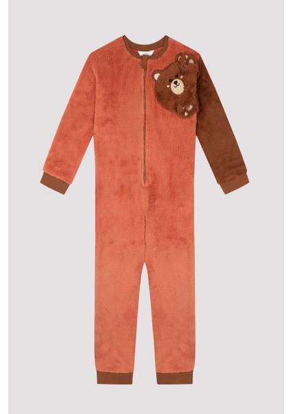 Erkek Çocuk U. Teddy Onesie Pijama Üstü