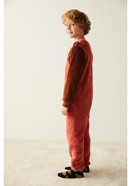 Erkek Çocuk U. Teddy Onesie Pijama Üstü