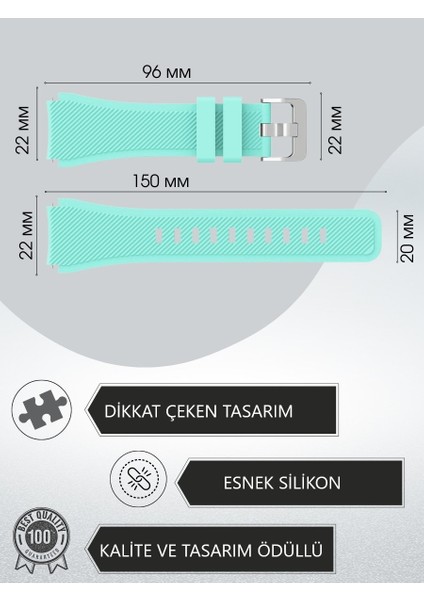 Case 4u C4U C1 Akıllı Saat Uyumlu Yüksek Kalite Kordon Kayış