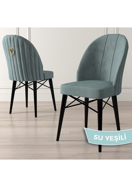 Concept Ritim Serisi, Siyah Gürgen Ayaklı, Babyface Ithal Kumaş Sandalye,1 Adet Gold Halkalı