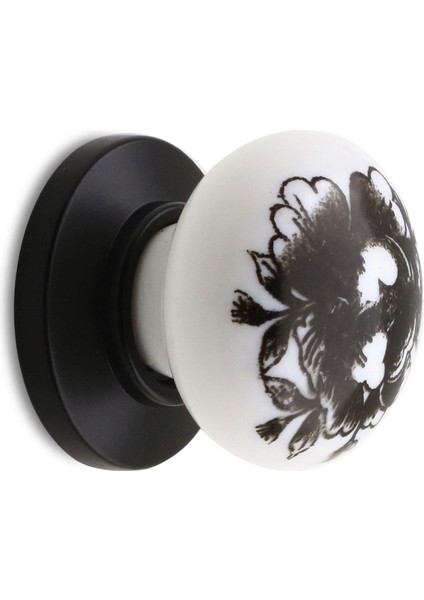 Eymen Düğme Çekmece Dolap Kapak Kulpu Kulbu Beyaz Siyah Desenli Polimer Kulp indirimleri