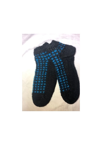 El Örmesi Kareli Patik Çorap