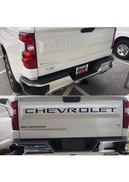 Chevrolet Silverado Bagaj Modifiye Büyük 3m 3D Yazı Logo Arma modelleri