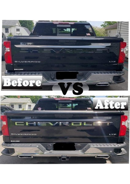 Chevrolet Silverado Bagaj Modifiye Büyük 3m 3D Yazı Logo Arma indirimleri