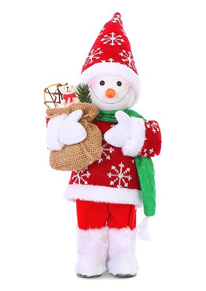 Yaratıcı Noel Dekorasyonu Kardan Adam 30CM (Yurt Dışından)