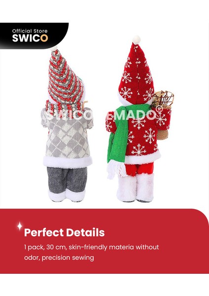 Yaratıcı Noel Dekorasyonu Kardan Adam 30CM (Yurt Dışından)