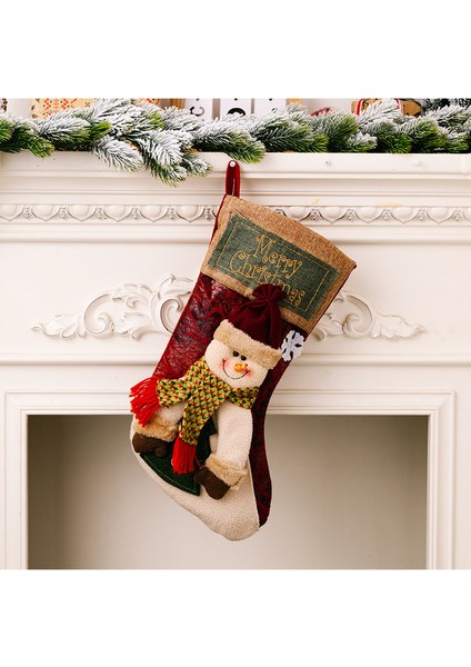 Yaratıcı Noel Çorap Dekorasyonu 1 Adet (Yurt Dışından)
