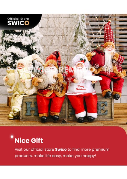 Swico Remado Yaratıcı Noel Dekorasyonu Noel Baba (Yurt Dışından)