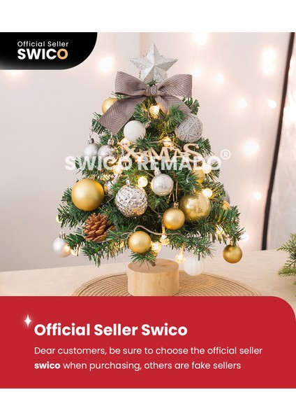 3 Metre Dize Işıklı Masaüstü Dıy Noel Ağacı (Yurt Dışından)