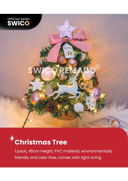 3 Metre Dize Işıklı Masaüstü Dıy Noel Ağacı (Yurt Dışından)