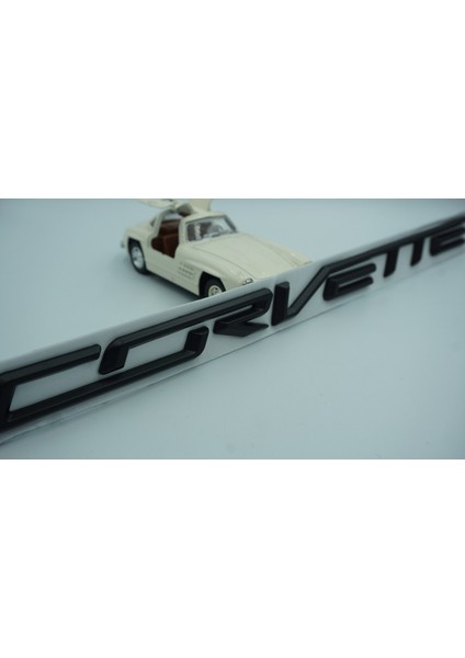 Chevrolet Corvette Bagaj Krom Metal 3m 3D Yazı Logo Arma